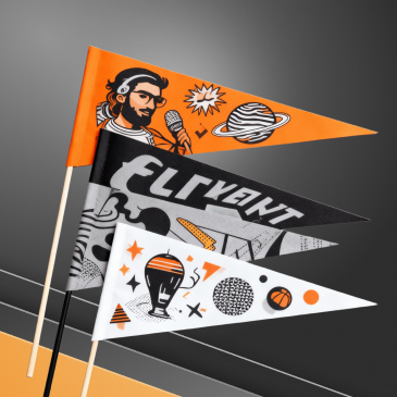 Флажки бумажные